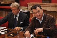 Il Presidente della Camera di Commercio di Trieste, Antonio Paoletti, e il direttore del Festival, Rodrigo Diaz